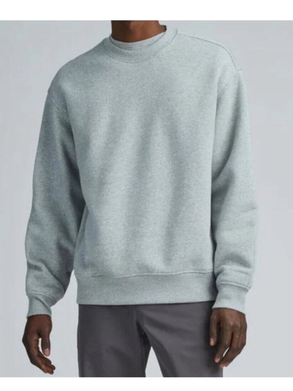 Everlane The ReTrack Crewneck Sweatshirt Men's Size Small in Heathered Gray